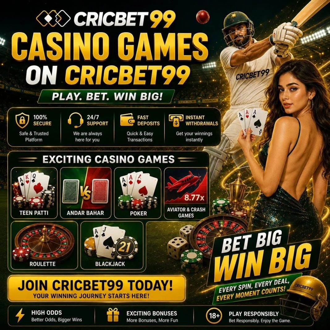 Cricbet99sites.com Cricbet99 Live Casino: Trustworthy Quality for Real-Time Play